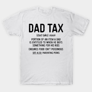 Vintage Dad Tax Definition Men Funny Fathers Day T-Shirt